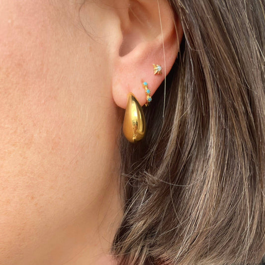 Gold Droplet Earrings