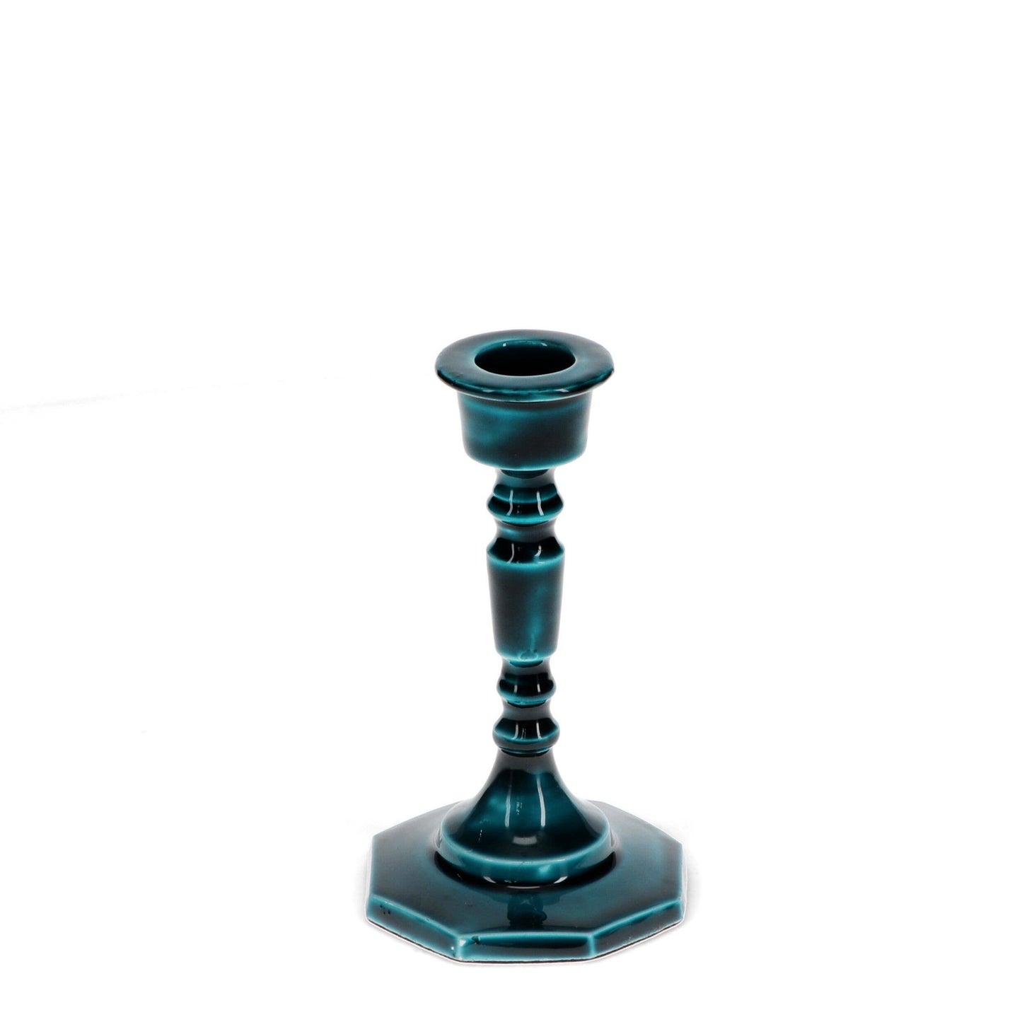 Enamel Candlestick (13cm) - Blue