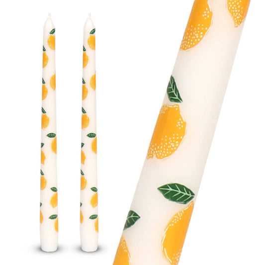 Lemon Taper Dinner Candles