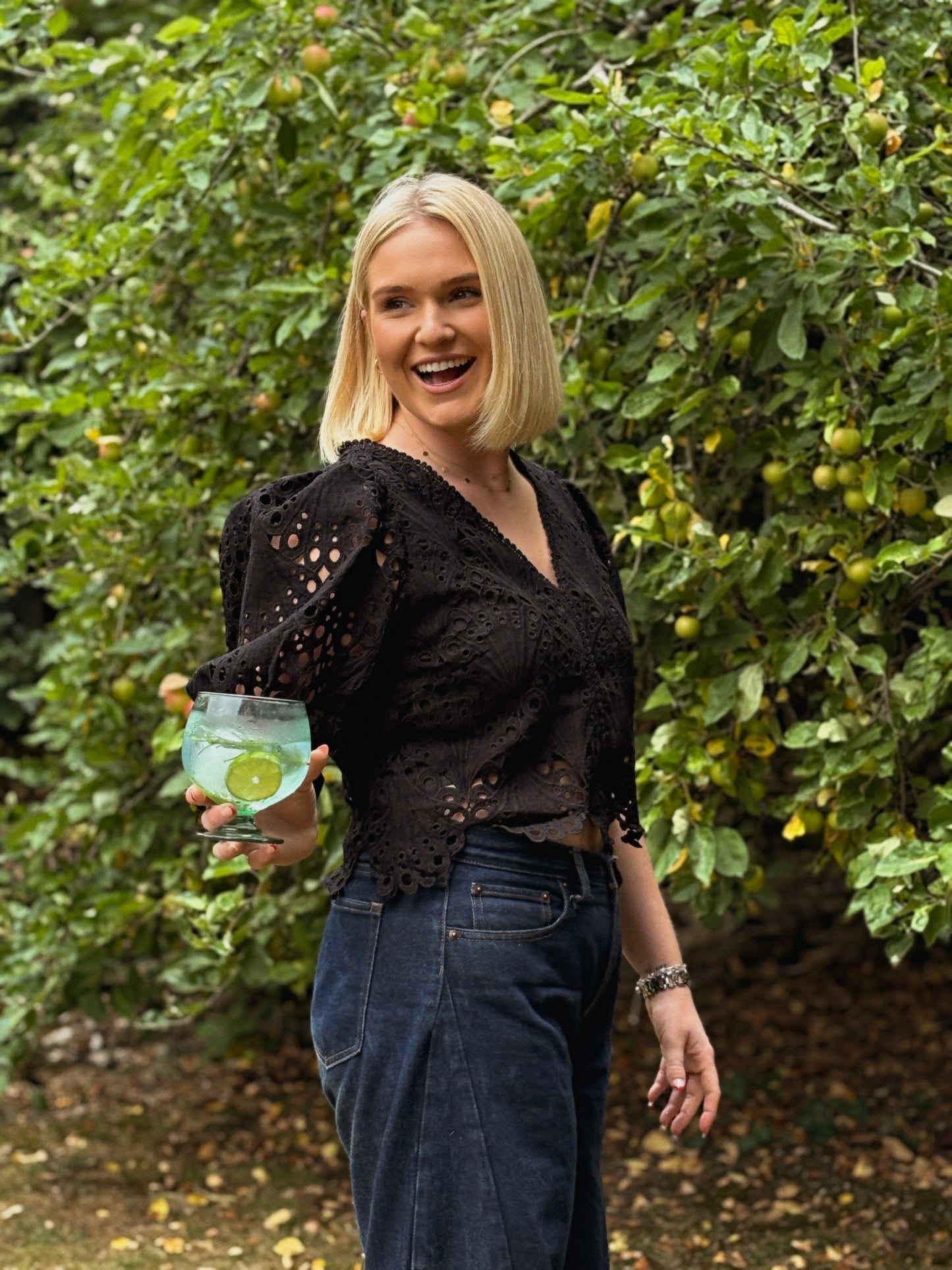 Lucy Lace Crop Blouse