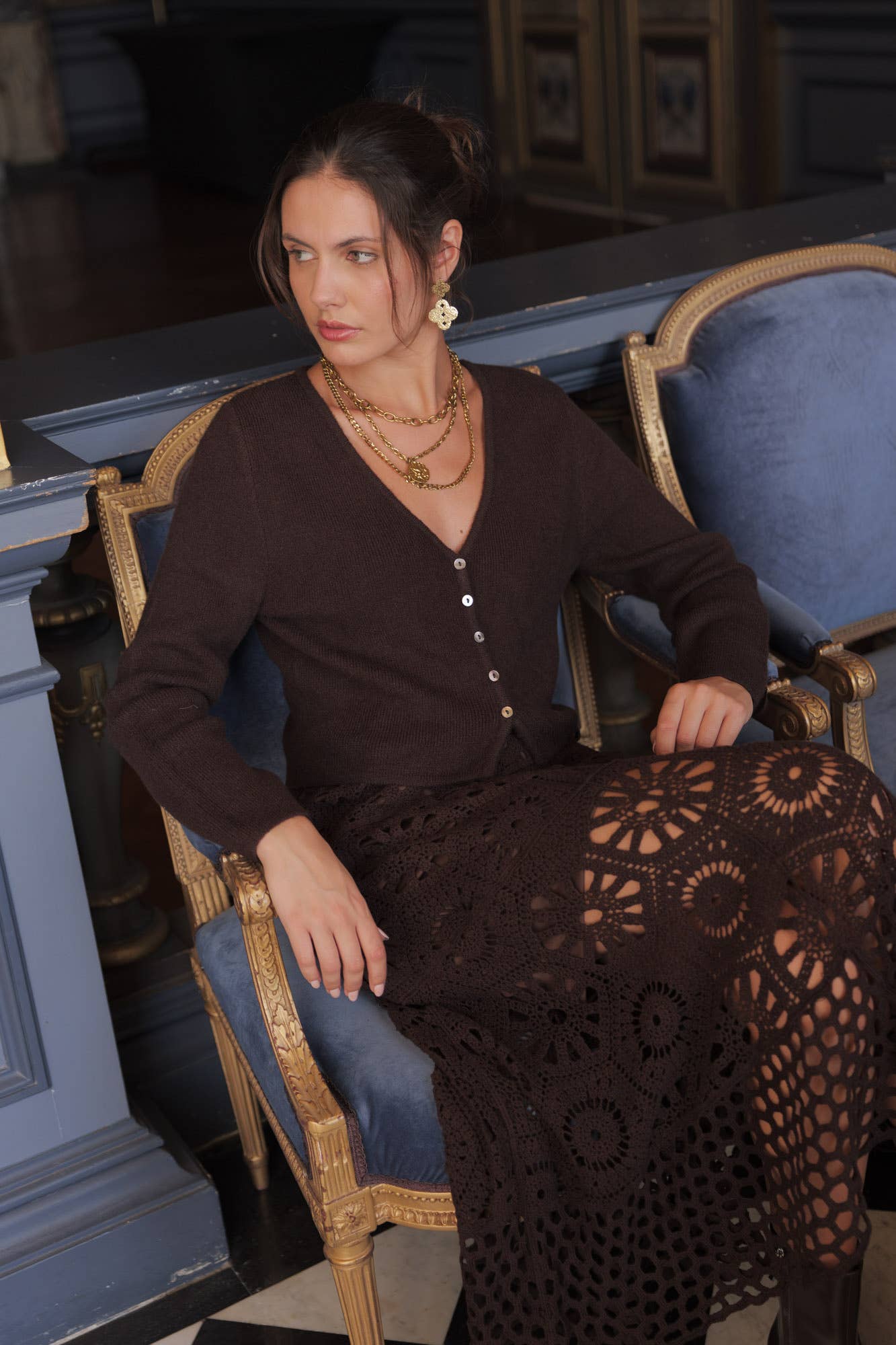 Mila V-neck Knitted Cardi