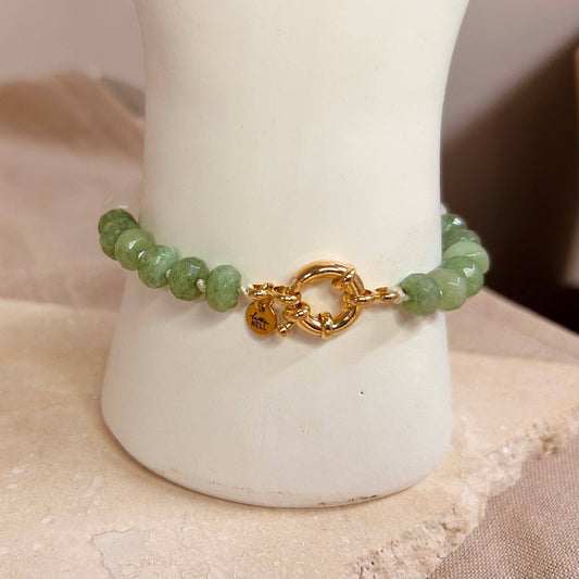 Sage Beaded Bracelet