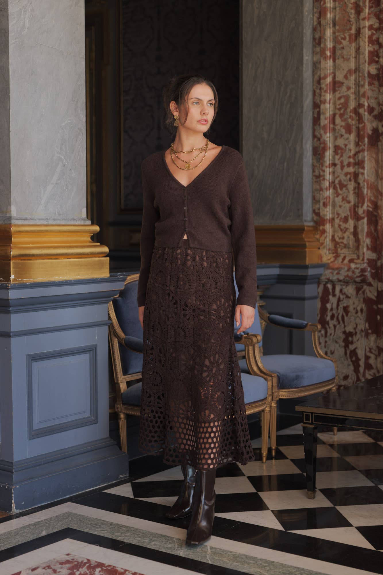 Mila V-neck Knitted Cardi