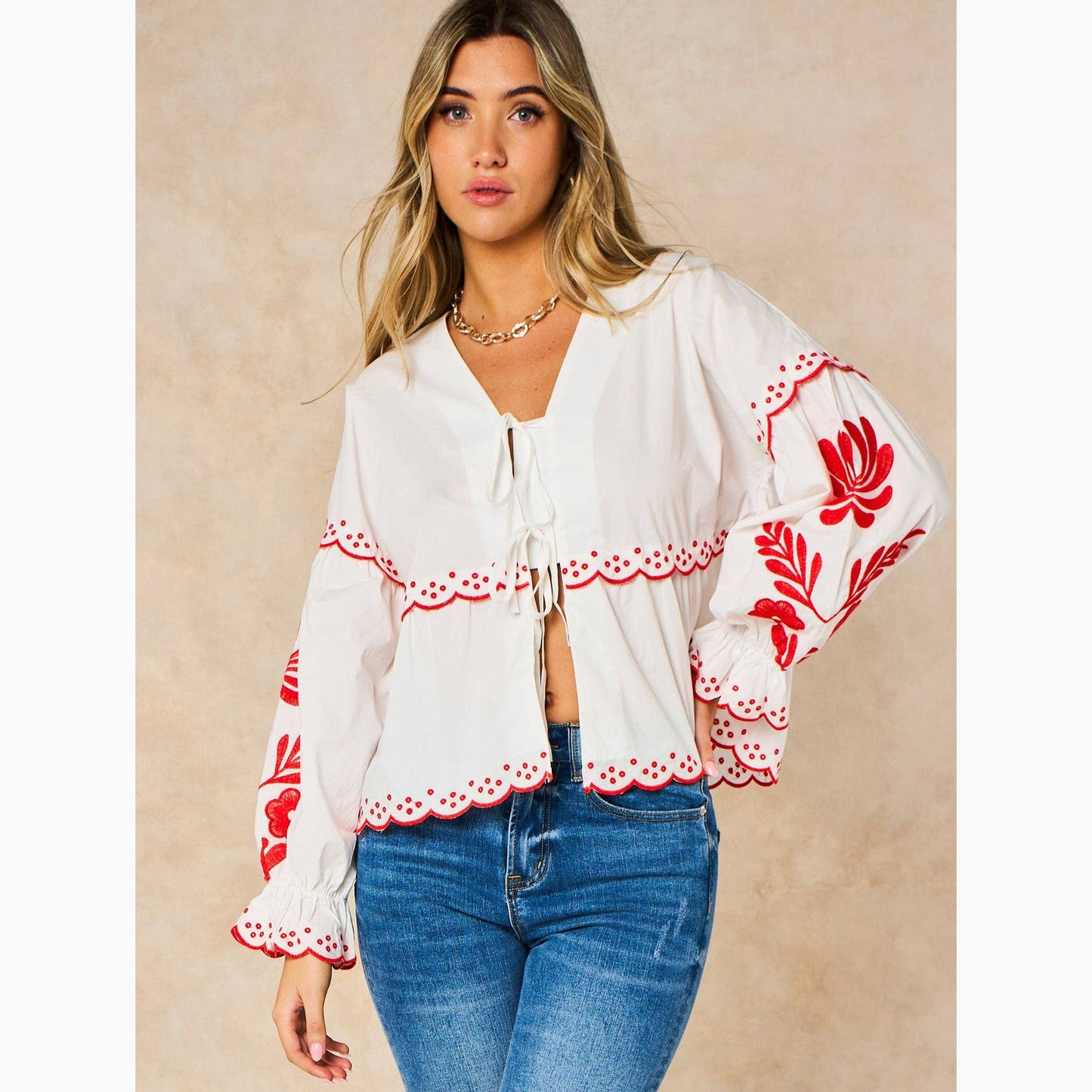 Alice tie Blouse