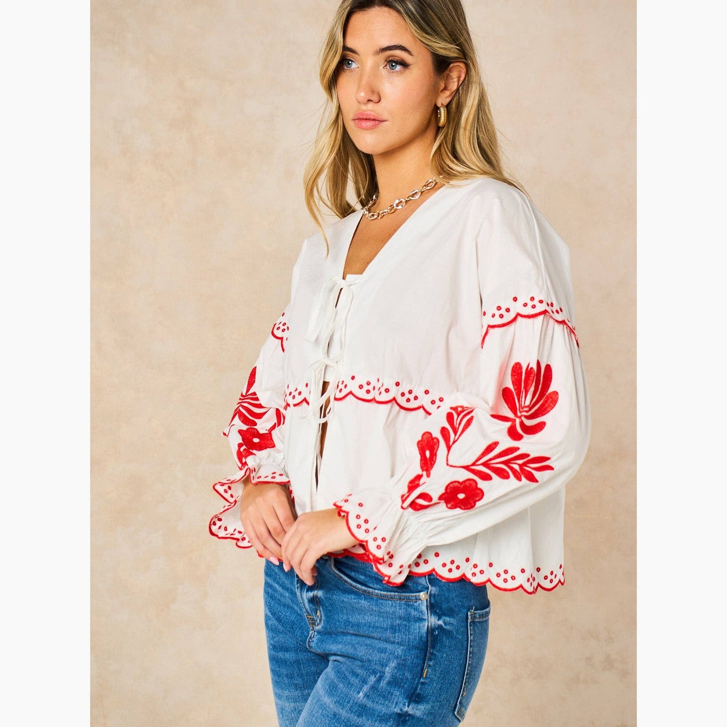 Alice tie Blouse