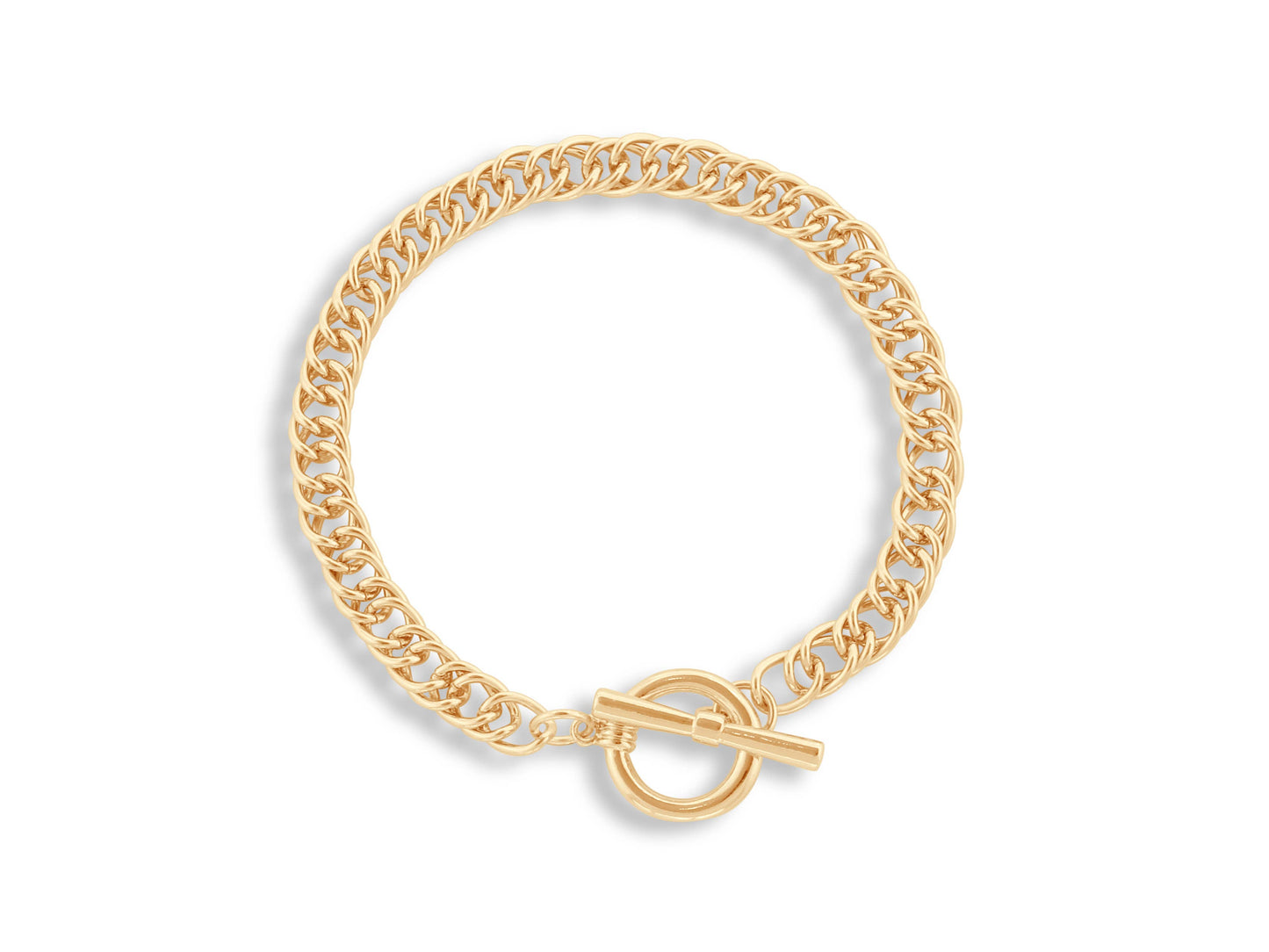 Molly Curb Chain T-bar Bracelet