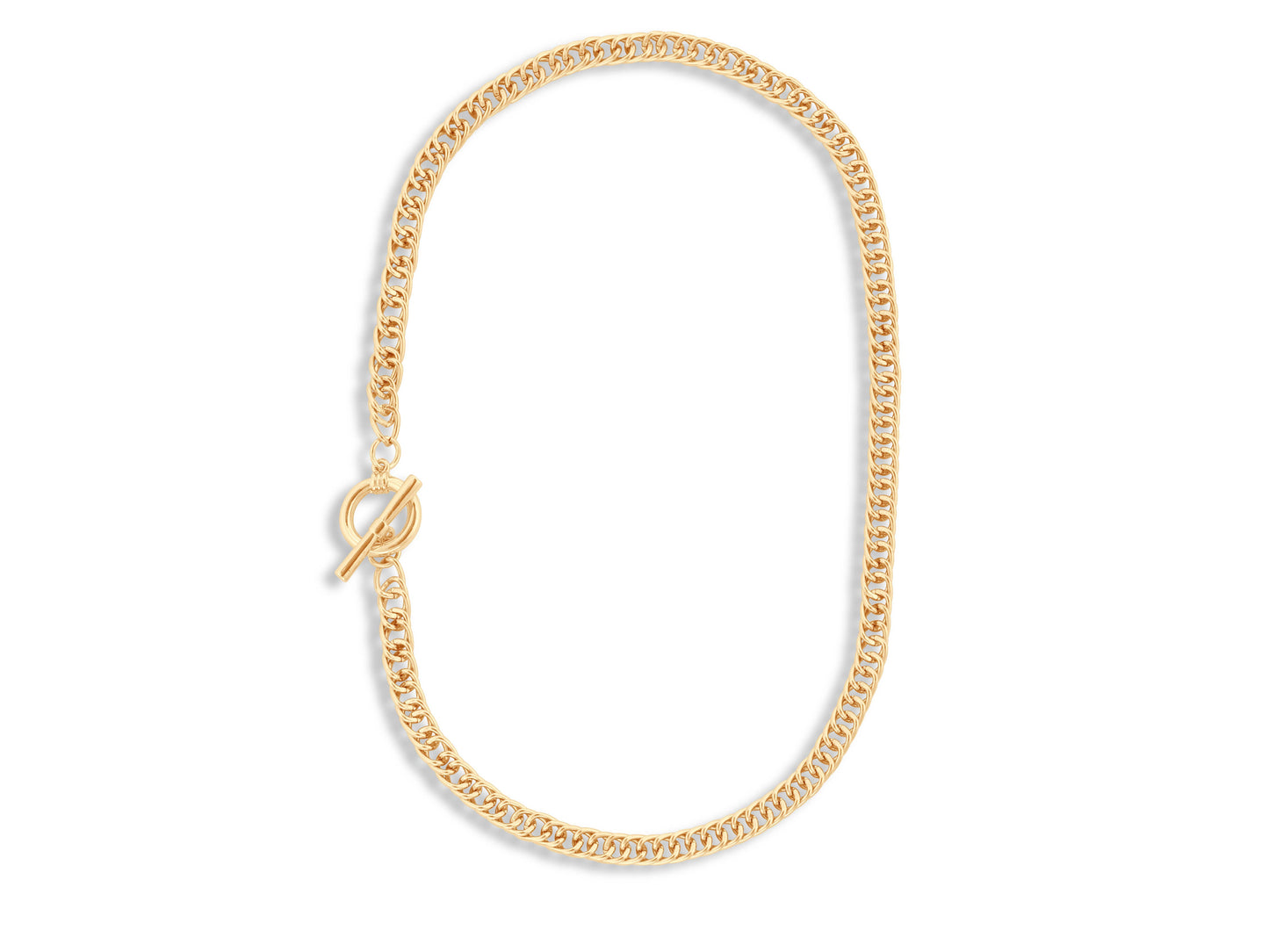 Molly Curb Chain T-bar Necklace