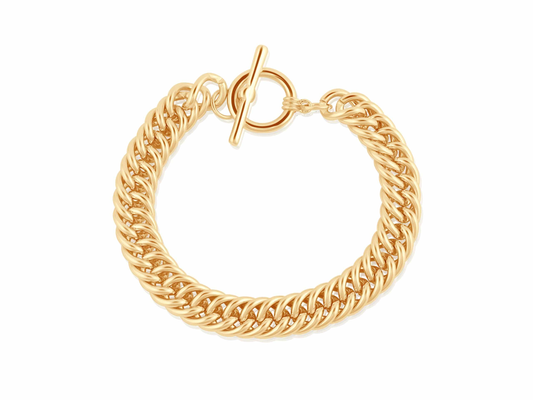 Molly Curb Chain Statement T-bar Bracelet