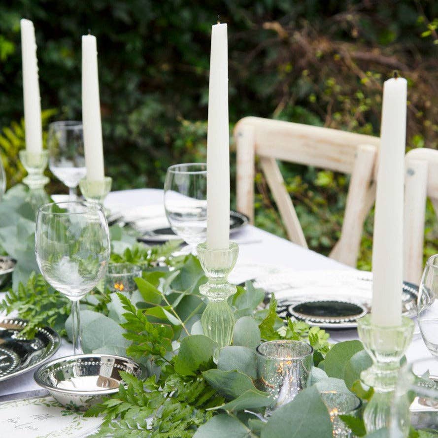 Glass Candle Holders | Starter Set | Cool Colours |Homeware|