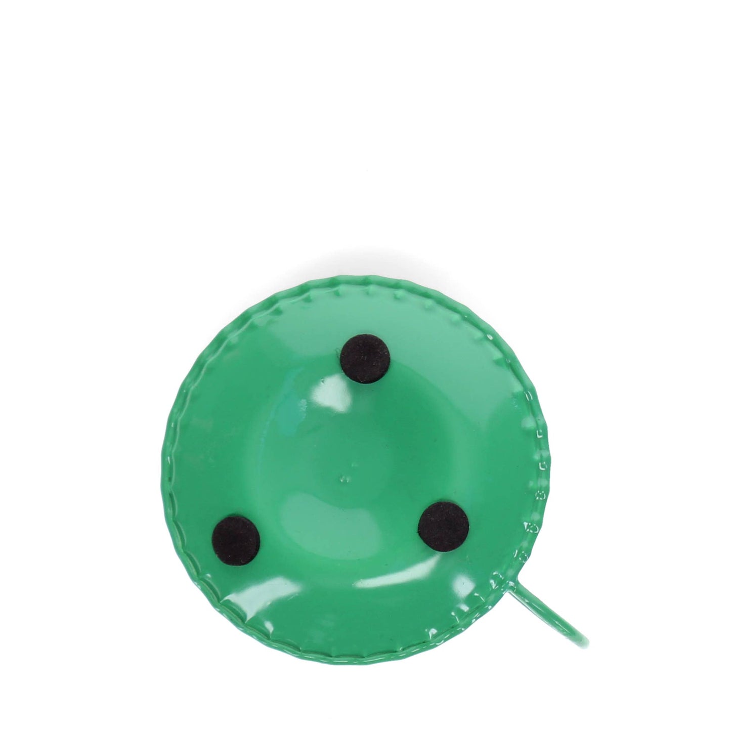 Enamel chamberstick candle holder - Dark green