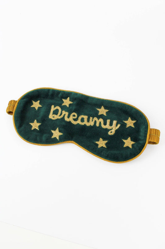 GREEN VELVET DREAMY SLEEP EYE MASK