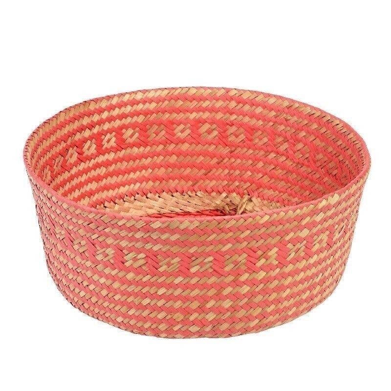 Small Seagrass Basket - Coral