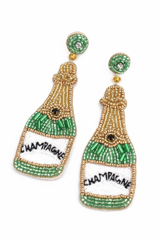 CHAMPAGNE BOTTLE EARRINGS